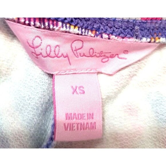 Lilly Pulitzer Yasmin XS Multicolor Drawstring Shorts 3.5" Inseam Tassels - Picture 2 of 9